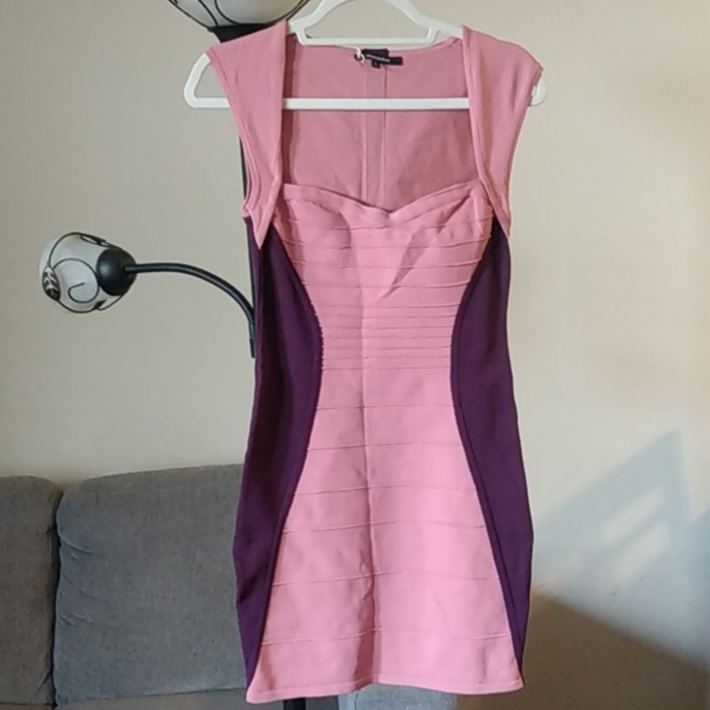 Wow Couture Colorblock Bodycon Dress